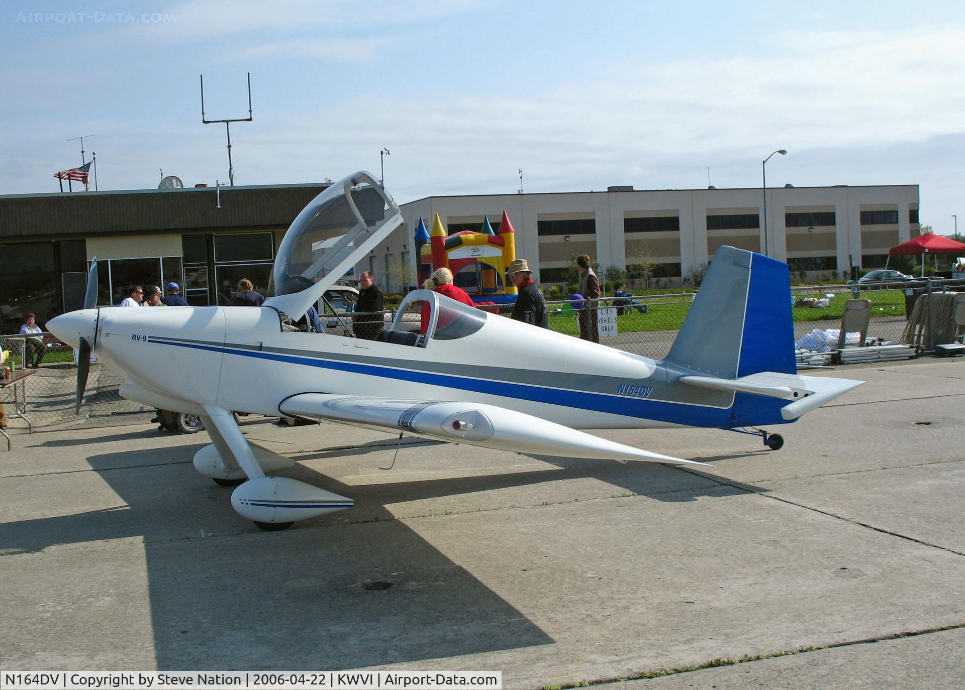 N164DV, 2004 Vans RV-9 C/N 90164, 2004 Thomas VANS RV-9 with canopy open @ Watsonville, CA