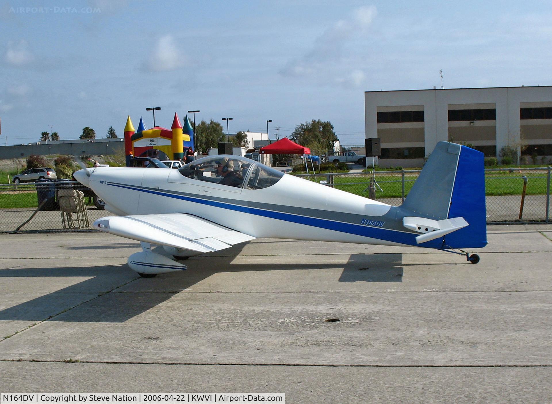 N164DV, 2004 Vans RV-9 C/N 90164, 2004 Thomas VANS RV-9 with prop turning @ Watsonville, CA