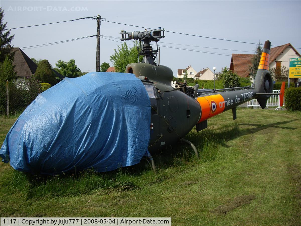 1117, Aérospatiale SA-341F Gazelle C/N 1117, on display at Warluis