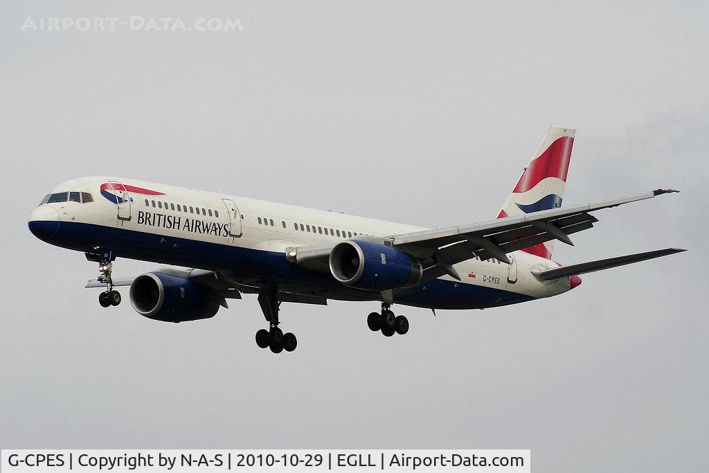 G-CPES, 1998 Boeing 757-236 C/N 29114, Sadly no longer in service with BA