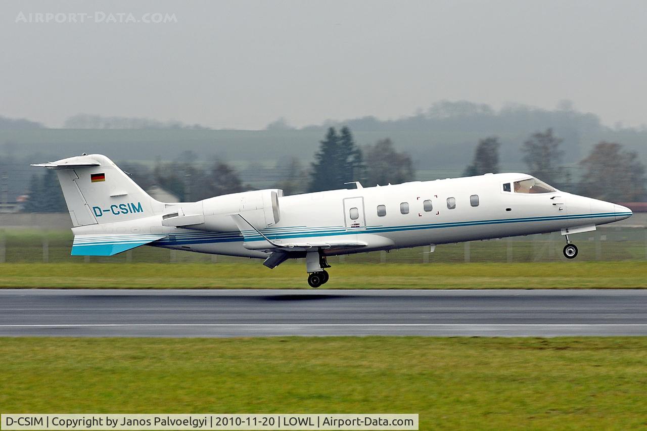 D-CSIM, 2004 Learjet 60 C/N 60-274, Aero Dienst Learjet 60 landing in LOWL/LNZ