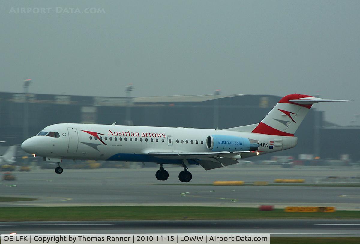 OE-LFK, 1995 Fokker 70 (F-28-0070) C/N 11555, Austrian Arrows Fokker 70