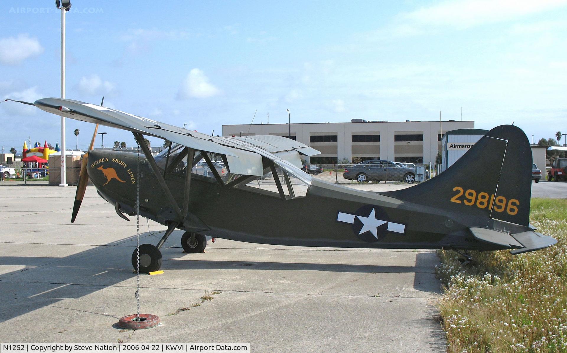 N1252, 1942 Stinson L-5 Sentinel C/N Not found N1252, 1942 Stinson L-5 USAAC cs 42-98196 