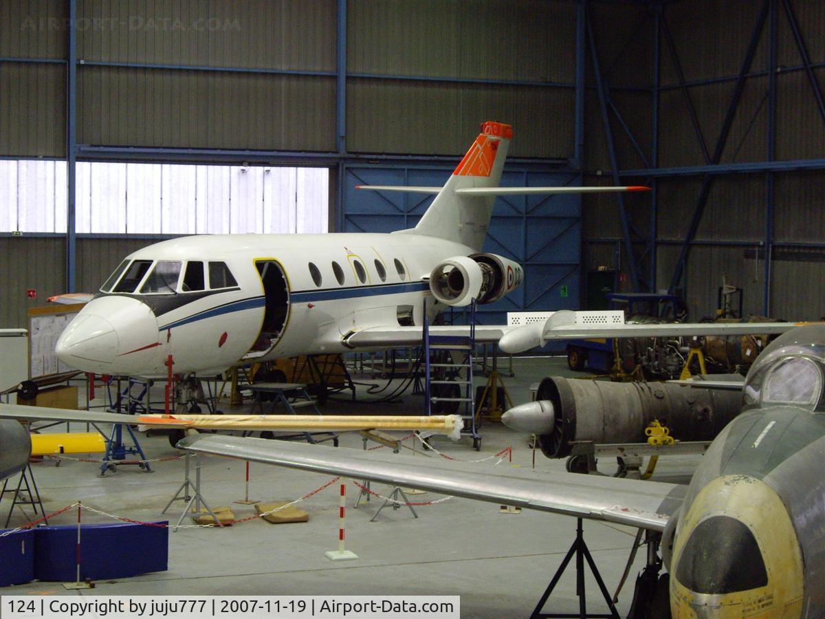 124, Dassault Mystere 20C C/N 124, use for maintenance training at Vilgénis