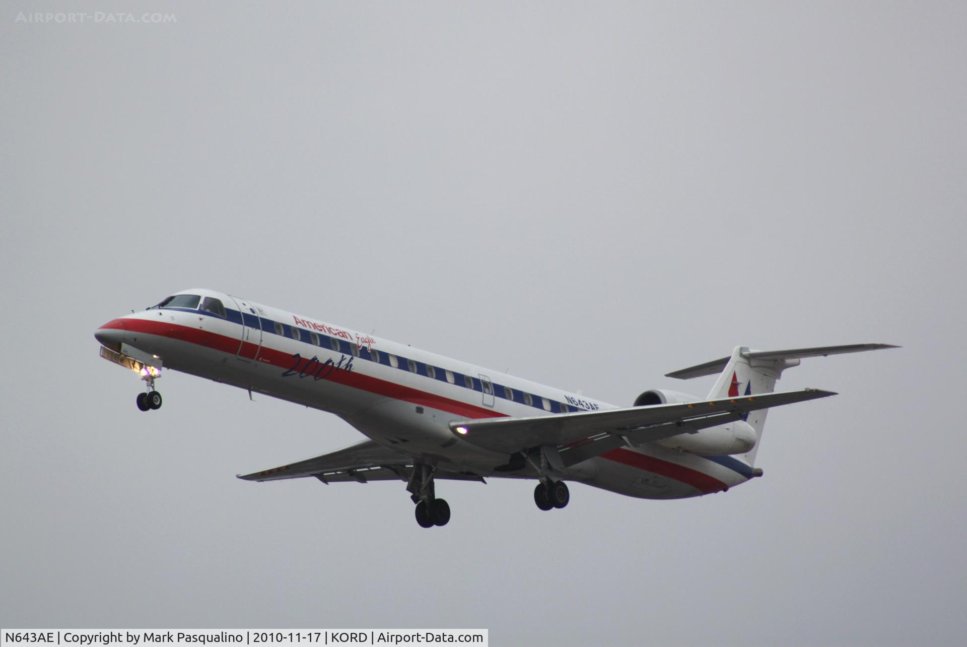 N643AE, 1999 Embraer ERJ-145LR (EMB-145LR) C/N 145200, EMB-145LR