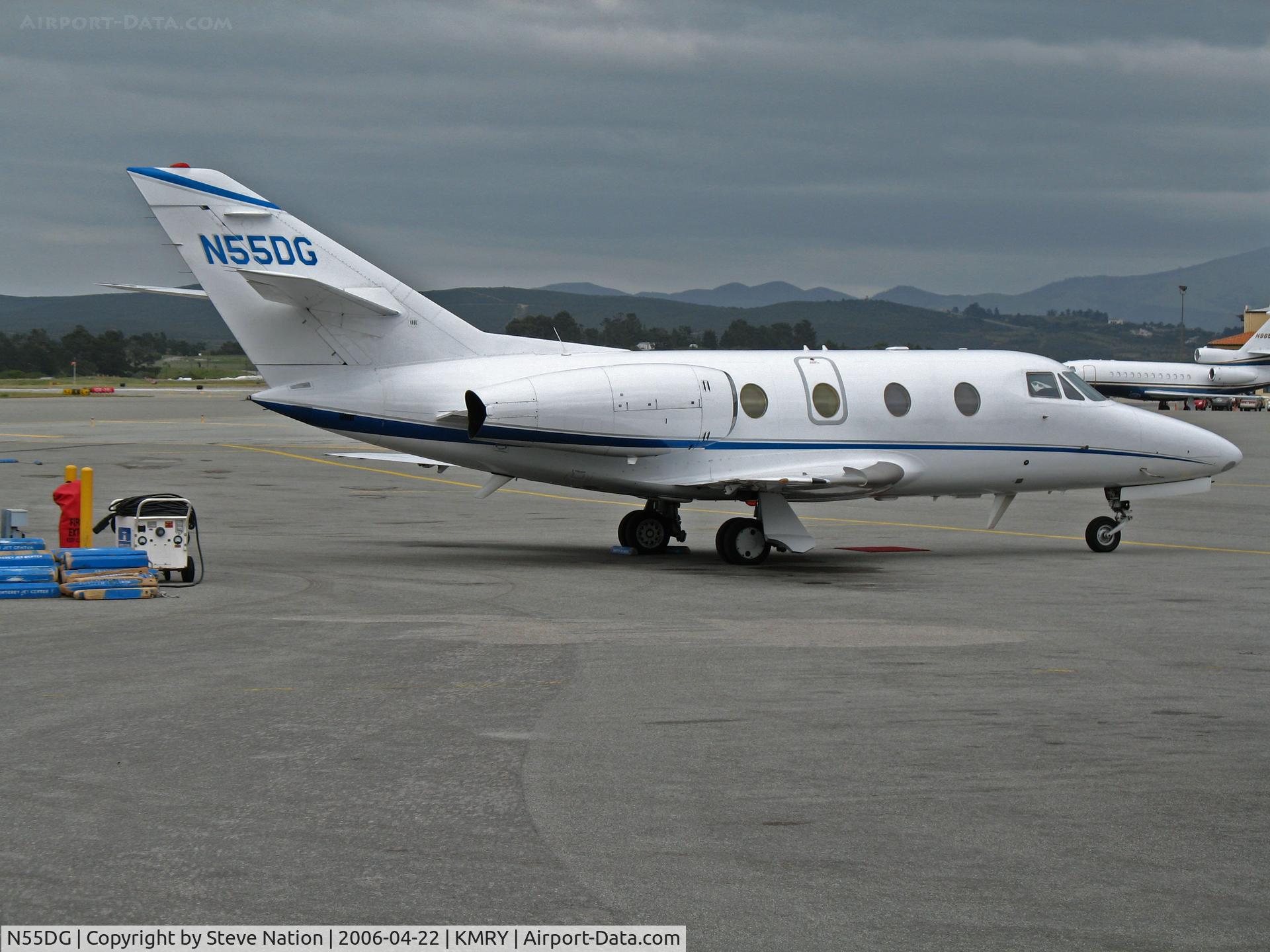 N55DG, 1983 Dassault Falcon 10 C/N 207, 1983 Falcon 10 @ Monterey Peninsula Airport, CA