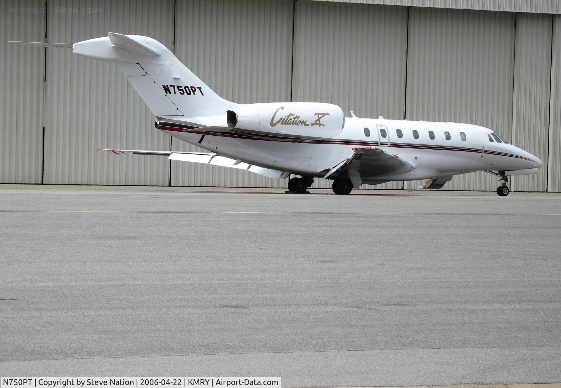 N750PT, 2004 Cessna 750 Citation X C/N 750-0222, 2004 Cessna 750 @ Monterey Peninsula Airport, CA