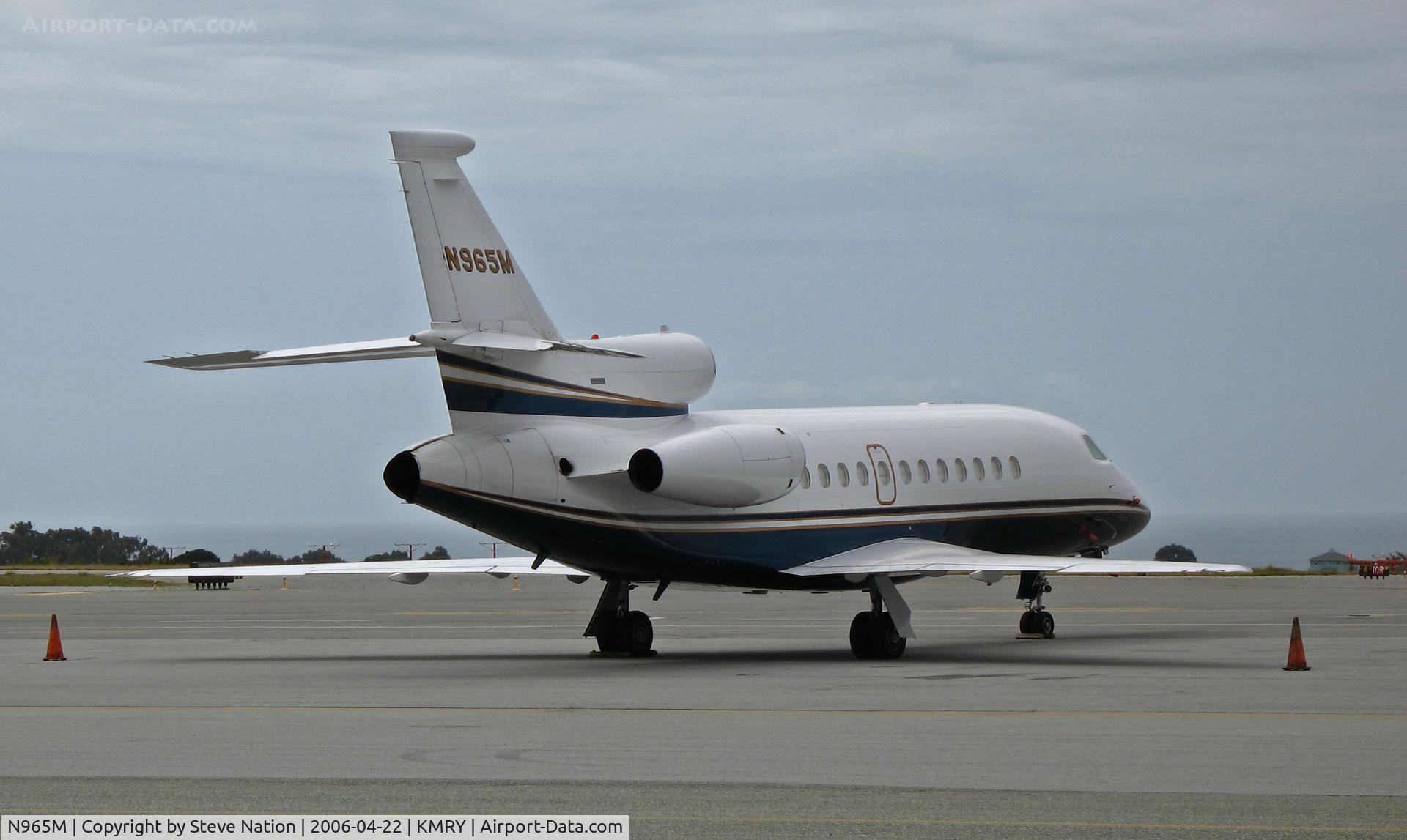 N965M, 2000 Dassault Falcon 900EX C/N 65, 2000 Dassault Falcon 900EX @ Monterey Peninsula Airport, CA