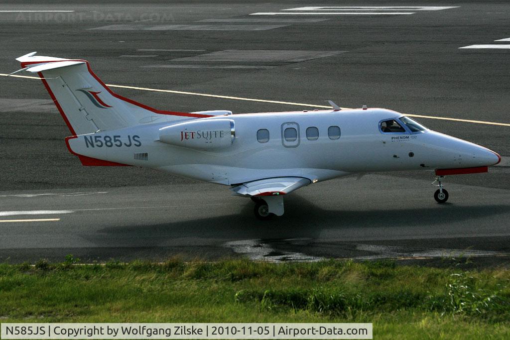 N585JS, 2010 Embraer EMB-500 Phenom 100 C/N 50000138, One of the 4 deliveryflights on this day