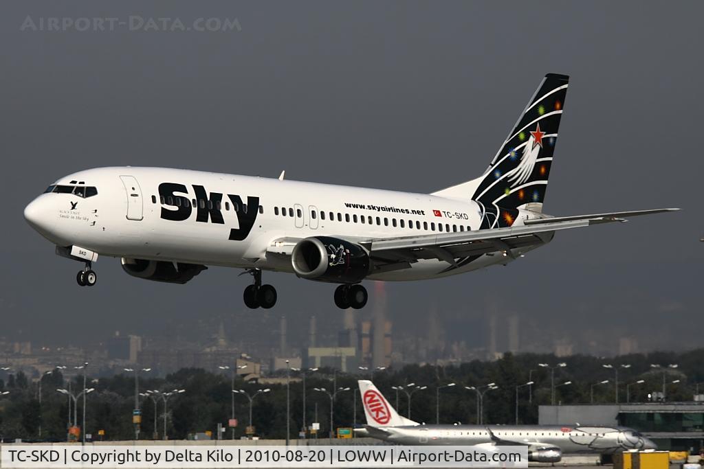 TC-SKD, 1992 Boeing 737-4Q8 C/N 25372, SHY [ZY] Sky Airlines