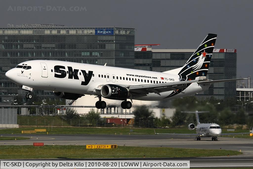TC-SKD, 1992 Boeing 737-4Q8 C/N 25372, SHY [ZY] Sky Airlines
