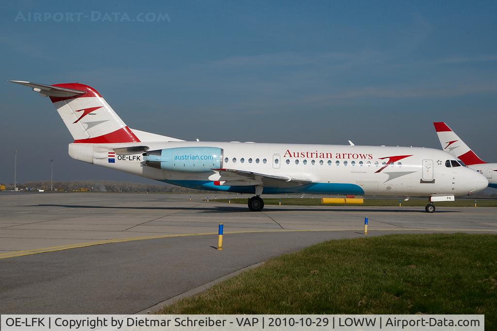 OE-LFK, 1995 Fokker 70 (F-28-0070) C/N 11555, Austrian Arrows Fokker 70