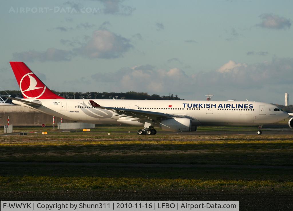 F-WWYK, 2010 Airbus A330-343X C/N 1172, C/n 1172 - To be TC-JNK