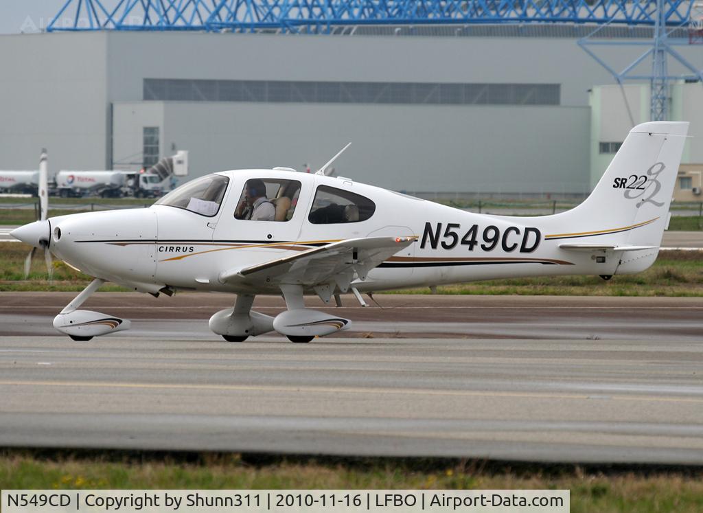 N549CD, 2004 Cirrus SR22 G2 C/N 1088, Taxiing to the General Aviation area...