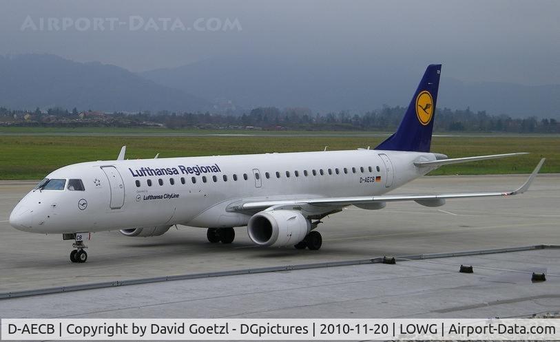 D-AECB, 2009 Embraer 190LR (ERJ-190-100LR) C/N 19000332, Schedule from FRA.