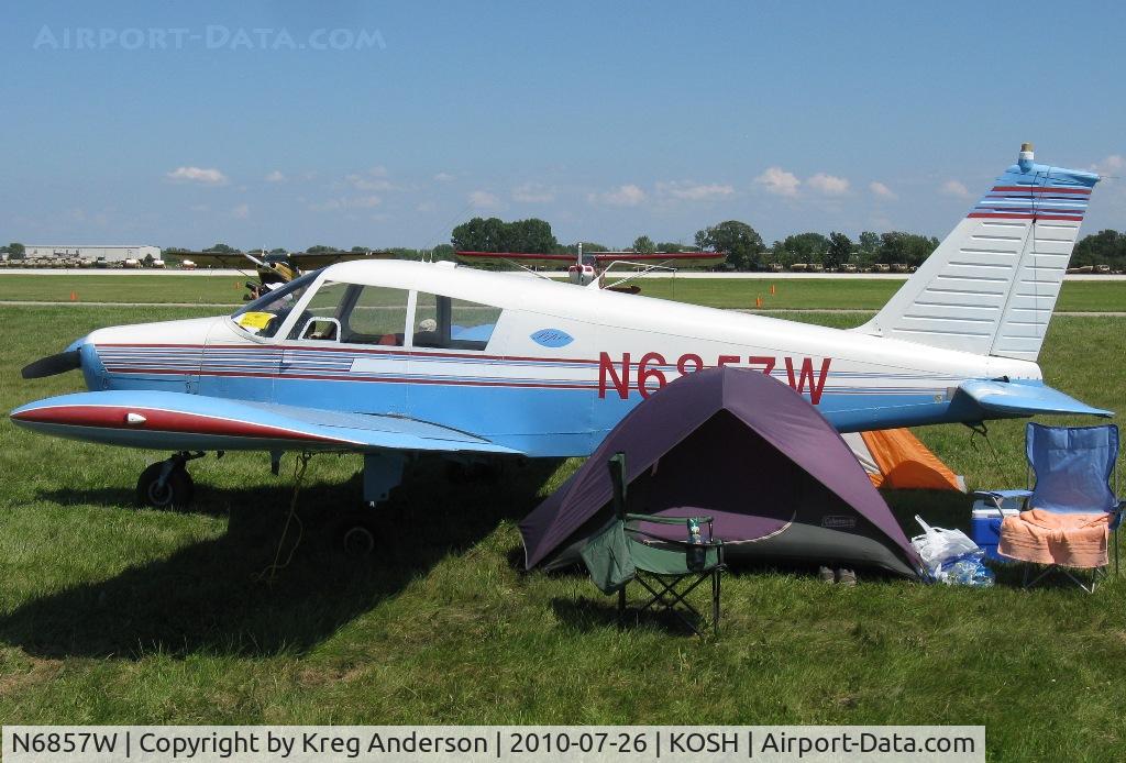 N6857W, 1965 Piper PA-28-140 Cherokee C/N 28-21013, EAA AirVenture 2010