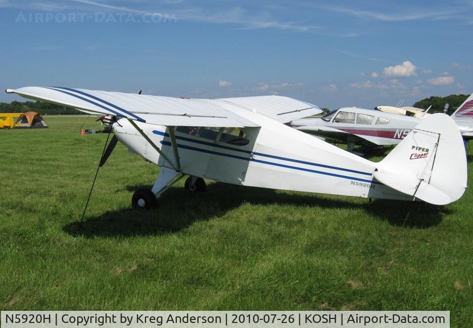 N5920H, 1949 Piper PA-16 Clipper C/N 16-532, EAA AirVenture 2010
