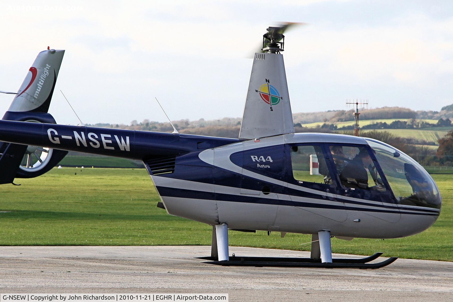 G-NSEW, 1999 Robinson R44 C/N 0615, Just arrived