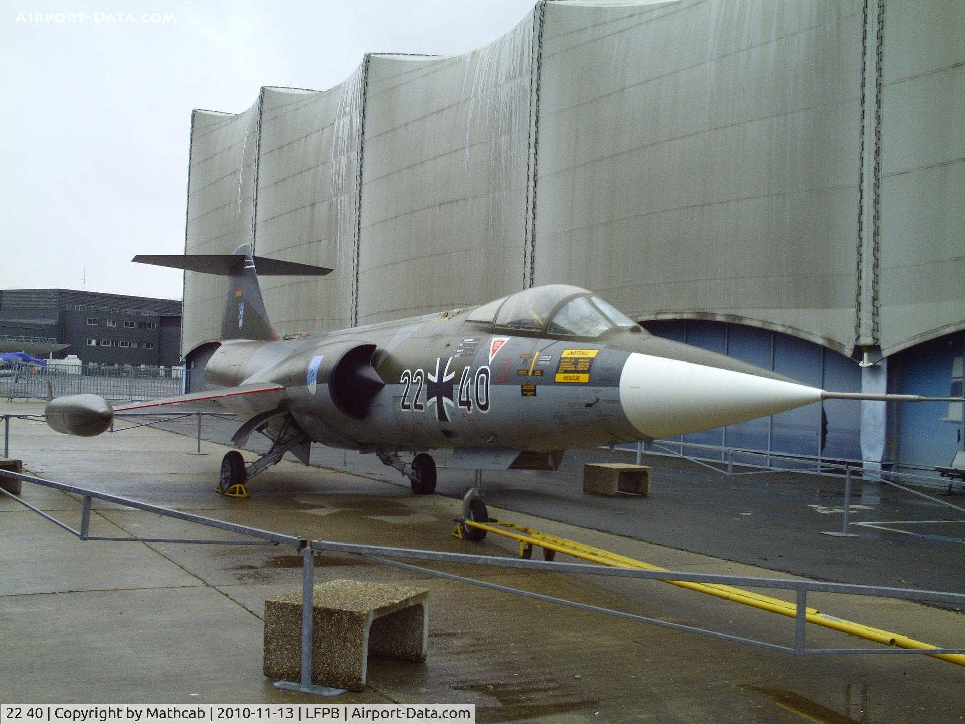 22 40, Lockheed F-104G Starfighter C/N 683-7118, F-104 Starfighter