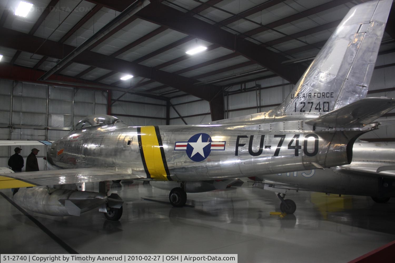 51-2740, 1951 North American F-86E Sabre C/N 172-23, North American F-86E-10-NA Sabre