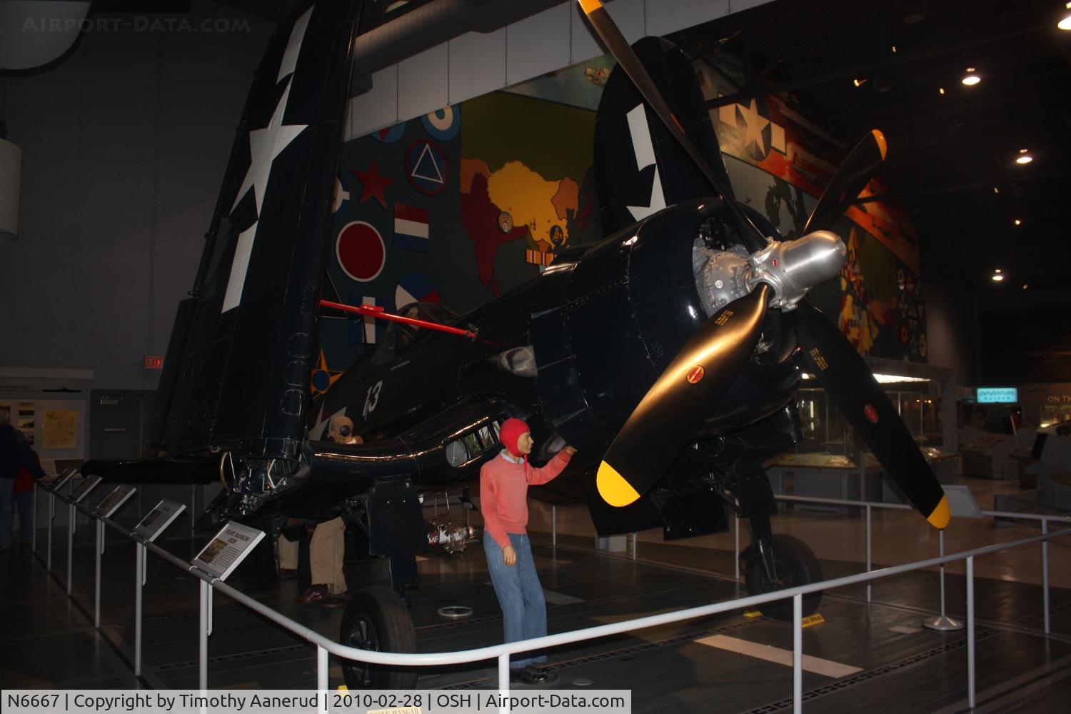 N6667, 1945 Vought F4U-4 Corsair C/N 9413, 1945 Chance Vought F4U-4, c/n: 9413