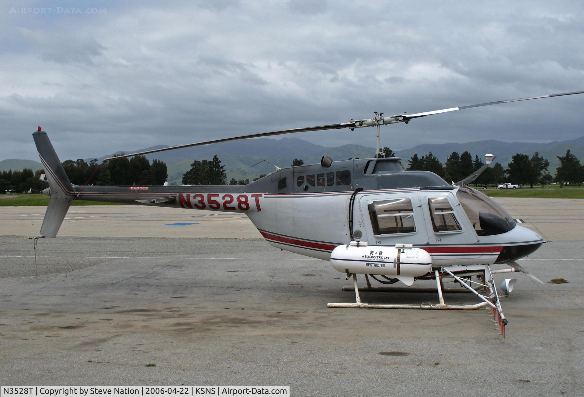 N3528T, 1981 Bell 206B JetRanger C/N 3516, R& B Helicopters (Salinas, CA) 1981 Bell 206B sprayer @ Salinas Municipal Airport, CA