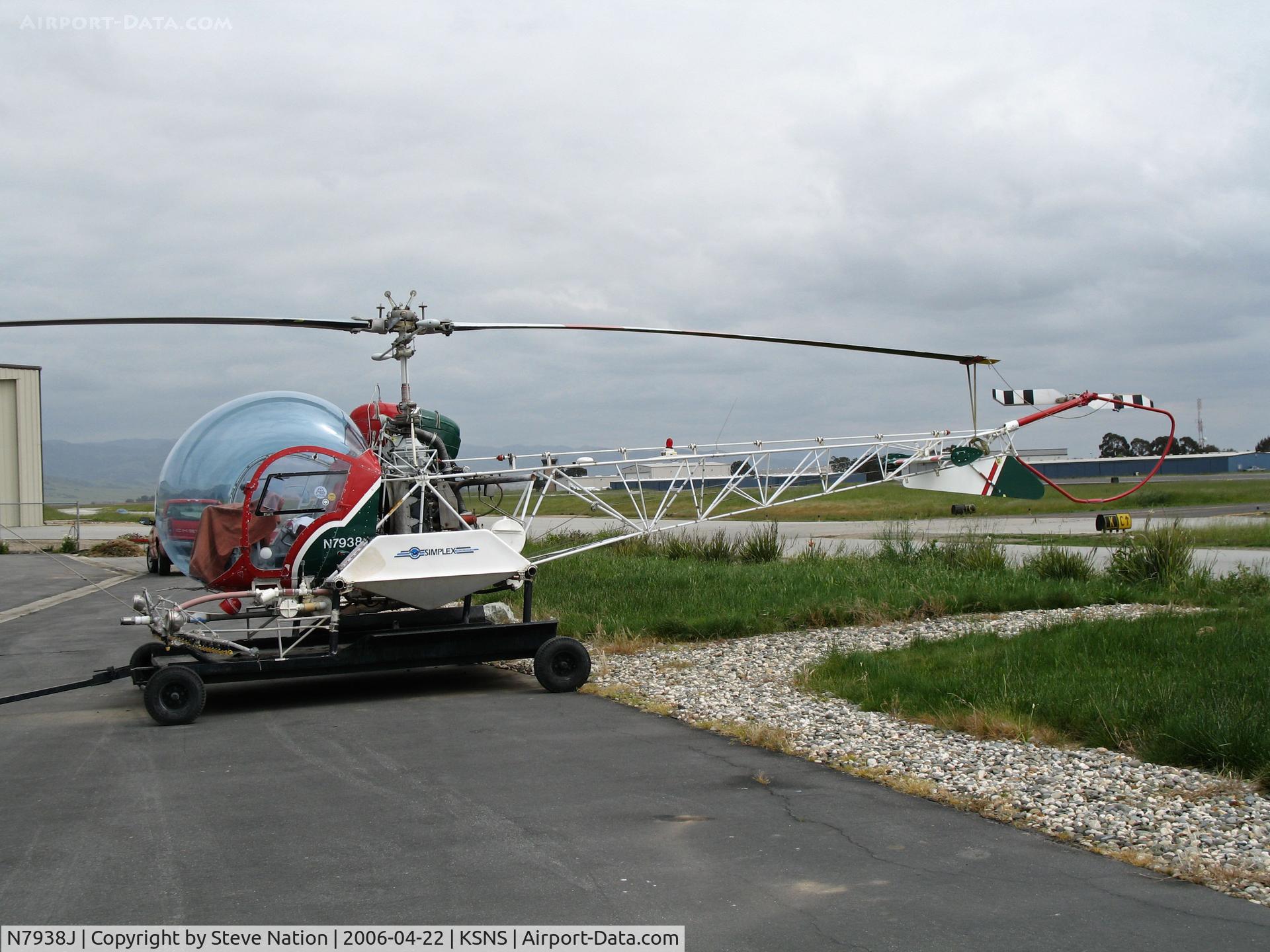 N7938J, 1971 Bell 47G-5 C/N 25043, Gomes Farm A/S (Salinas, CA) 1971 Bell 47G-5 sprayer  