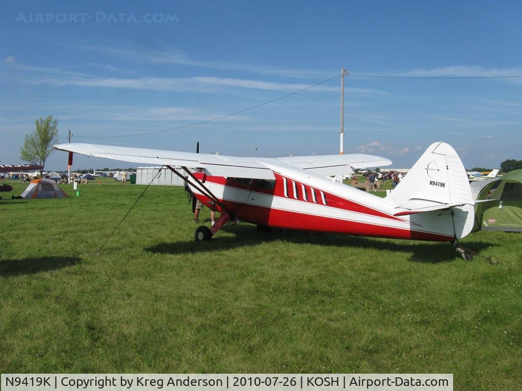 N9419K, 1947 Stinson 108-2 Voyager C/N 108-2419, EAA AirVenture 2010