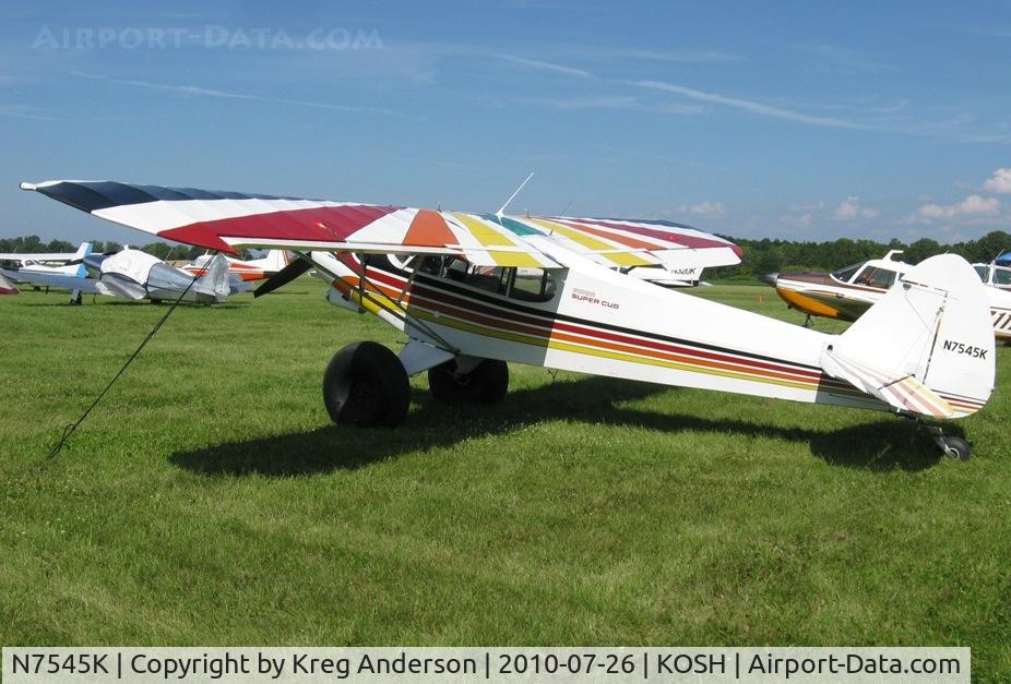 N7545K, 1950 Piper PA-18-105 Super Cub C/N 18-261, EAA AirVenture 2010
