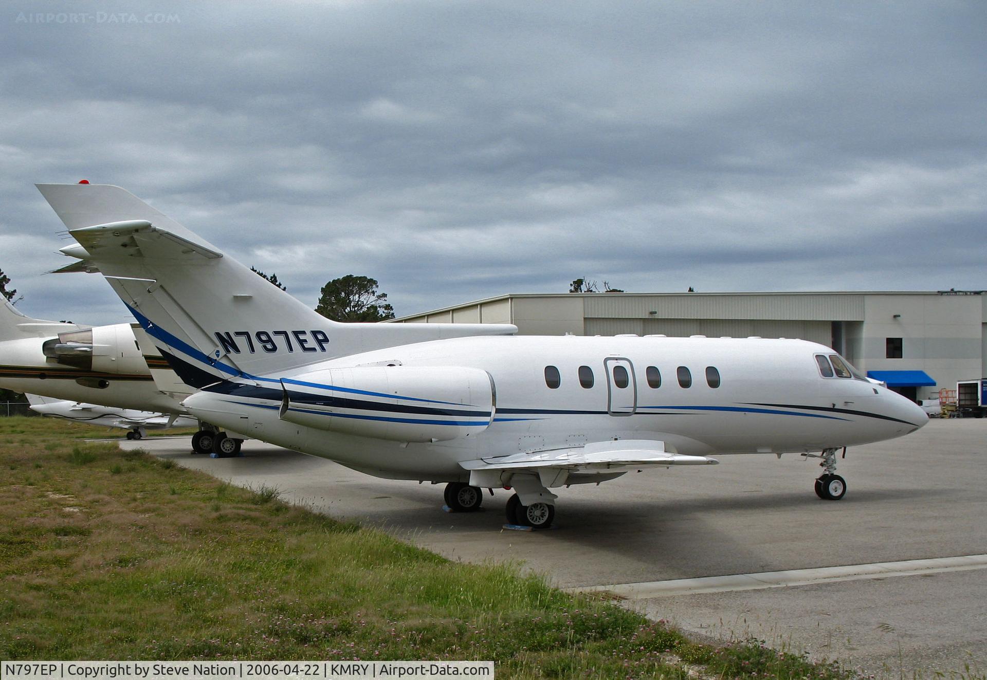 N797EP, 1988 British Aerospace BAe.125 Series 800A C/N 258139, Vesey Air (Bells, TN) 1988 BAE 125 Series 800 @ Monterey Peninsula Airport, CA