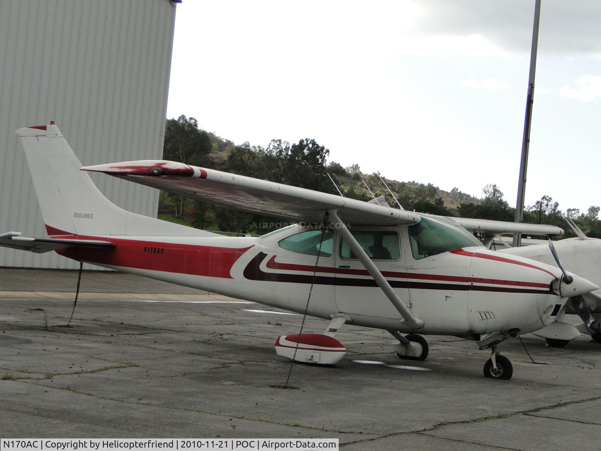 N170AC, Cessna 182 Skylane C/N 18266551, Parked on the southside near the new hangers