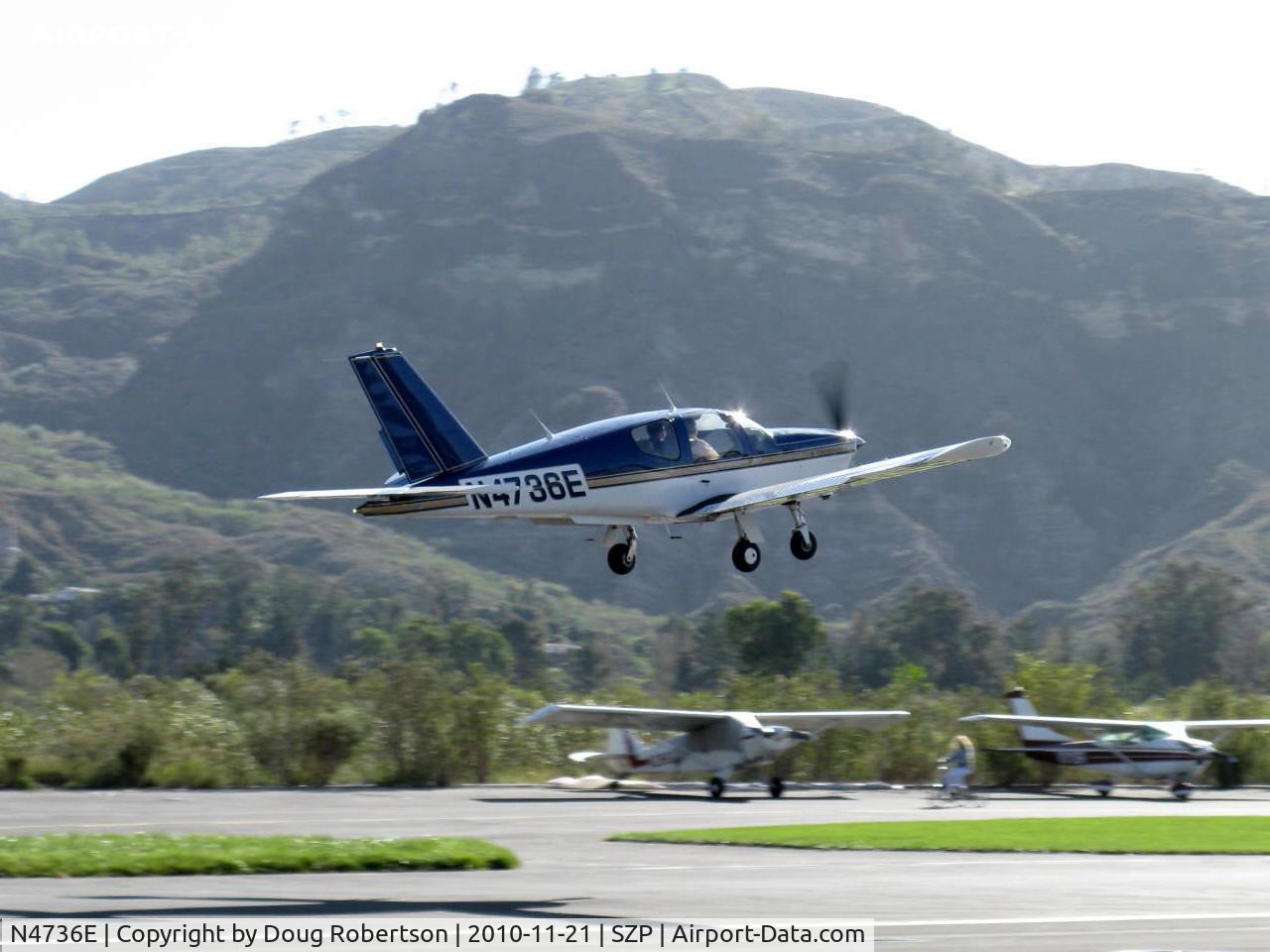 N4736E, 1984 Socata TB-20 TRINIDAD C/N 415, 1984 SOCATA TB-20 TRINIDAD, Lycoming IO-540 250 Hp, retractable gear, takeoff climb Rwy 22