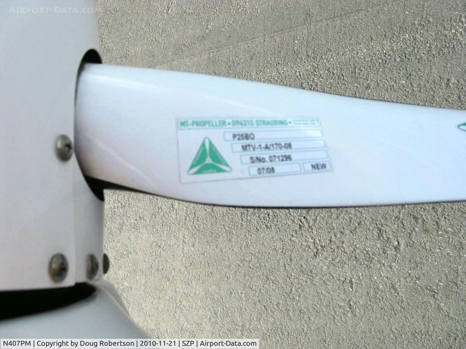N407PM, 1995 HOAC HK-36R Super Dimona C/N 36407, 1995 HOAC Austria Flugzeugwerk Wiener Neustadt Gmbh HK-36R SUPER DIMONA motor-glider, Rotax 912 80 Hp, MT prop data