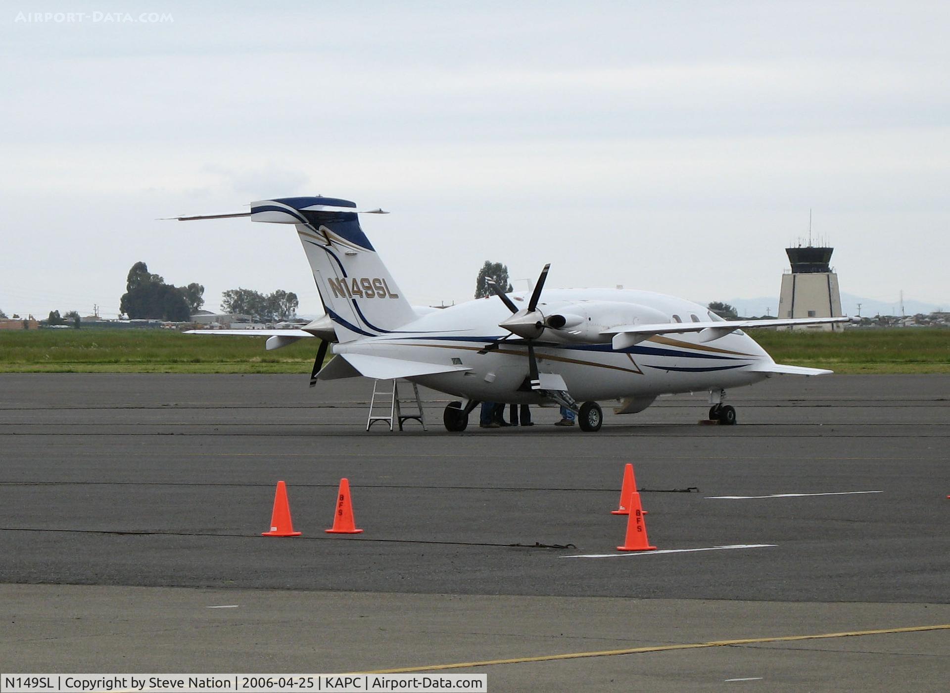 N149SL, 2003 Piaggio P-180 C/N 1077, 2003 Piaggio P180 visiting Napa County Airport, CA
