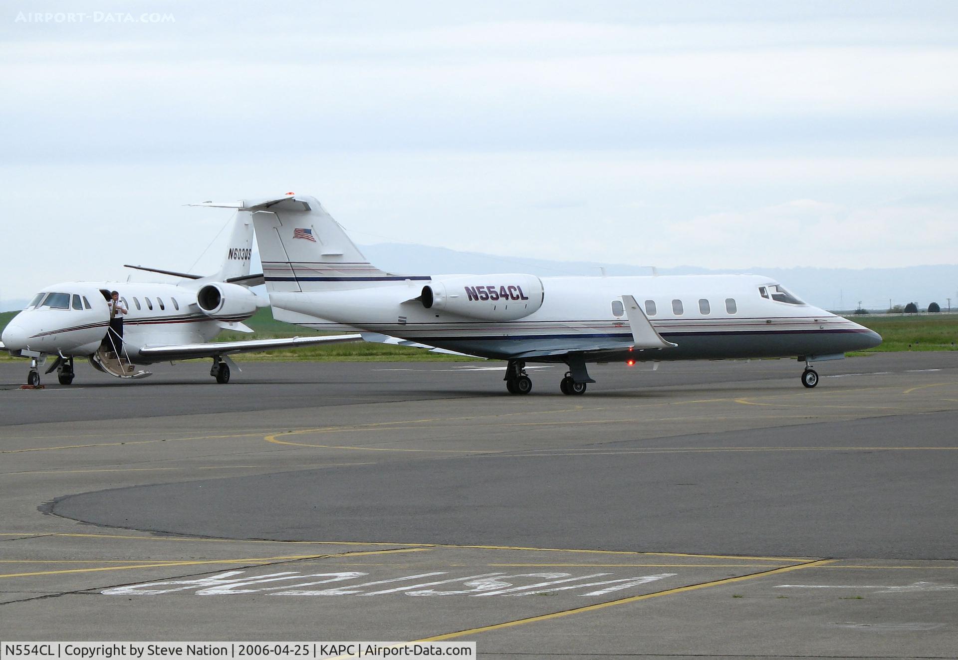 N554CL, 1982 Gates Learjet 55 C/N 040, 1982 Learjet 55 visiting Napa County Airport, CA