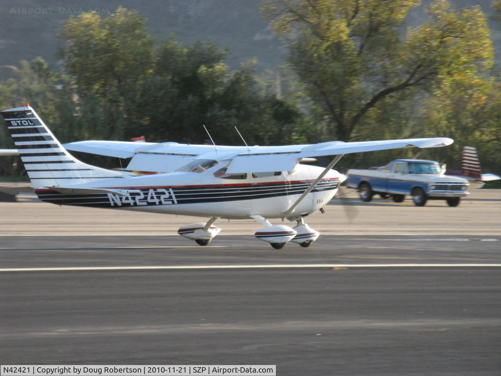 N42421, 1968 Cessna 182L Skylane C/N 18259011, 1968 Cessna 182L SKYLANE STOL mod, Continental O-470-S 230 hp, landing Rwy 22