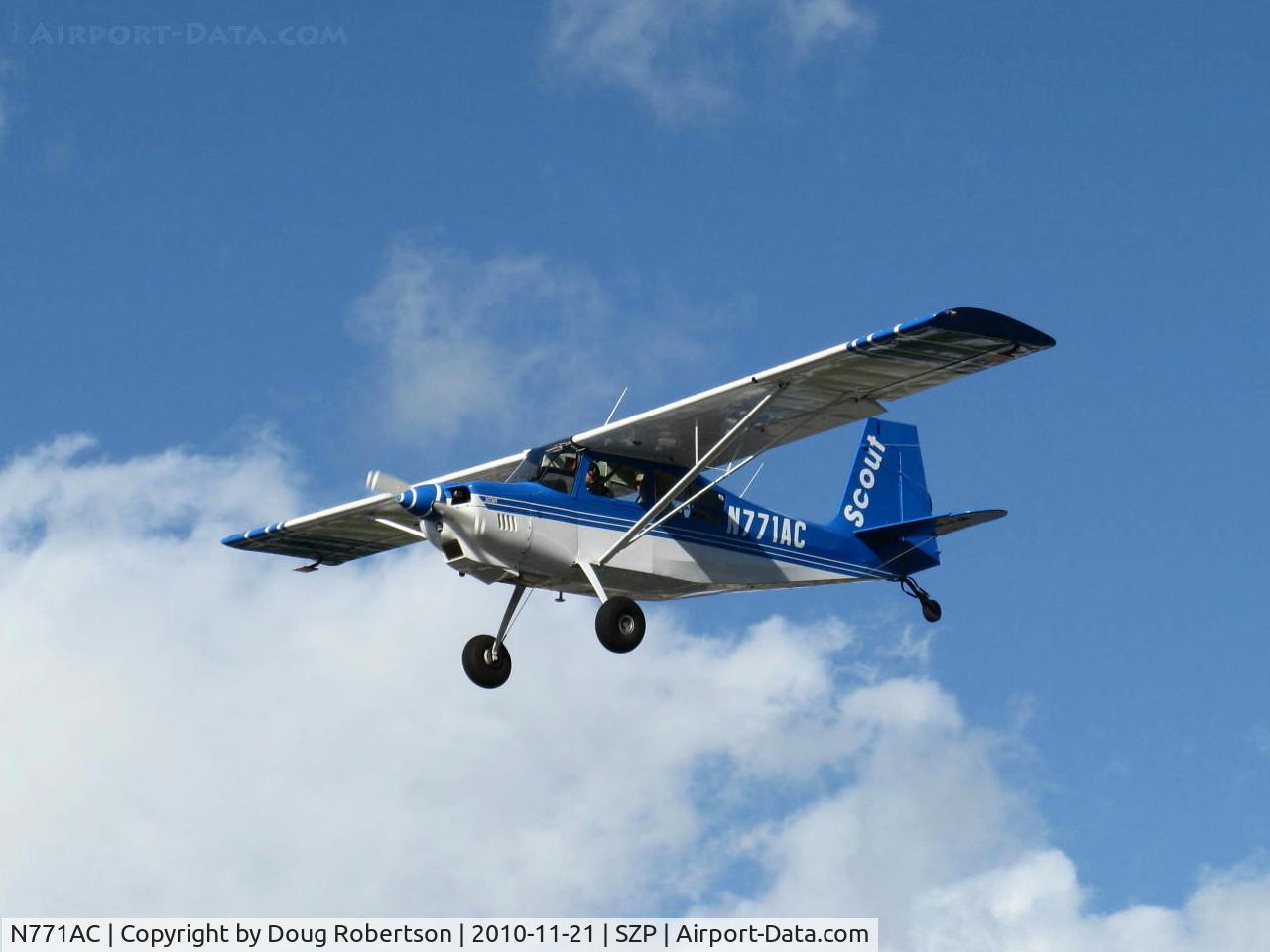 N771AC, 1997 American Champion 8GCBC Scout C/N 379-96, 1997 American Champion 8GCBC SCOUT, Lycoming O-360-A1D 180 Hp, on final Rwy 22
