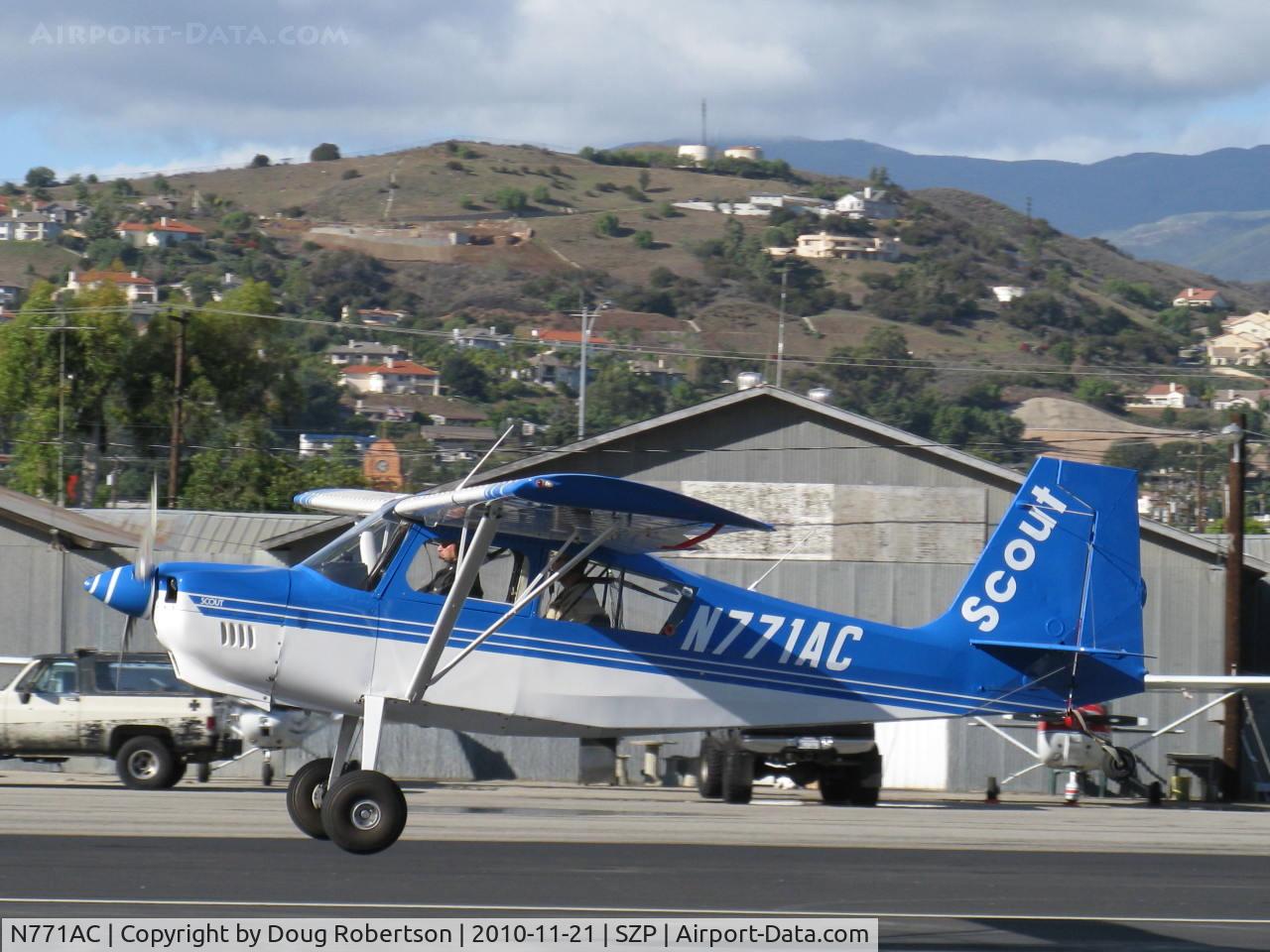 N771AC, 1997 American Champion 8GCBC Scout C/N 379-96, 1997 American Champion 8GCBC SCOUT, Lycoming O-360-A1D 180 Hp, Takeoff Rwy 22 for pattern work