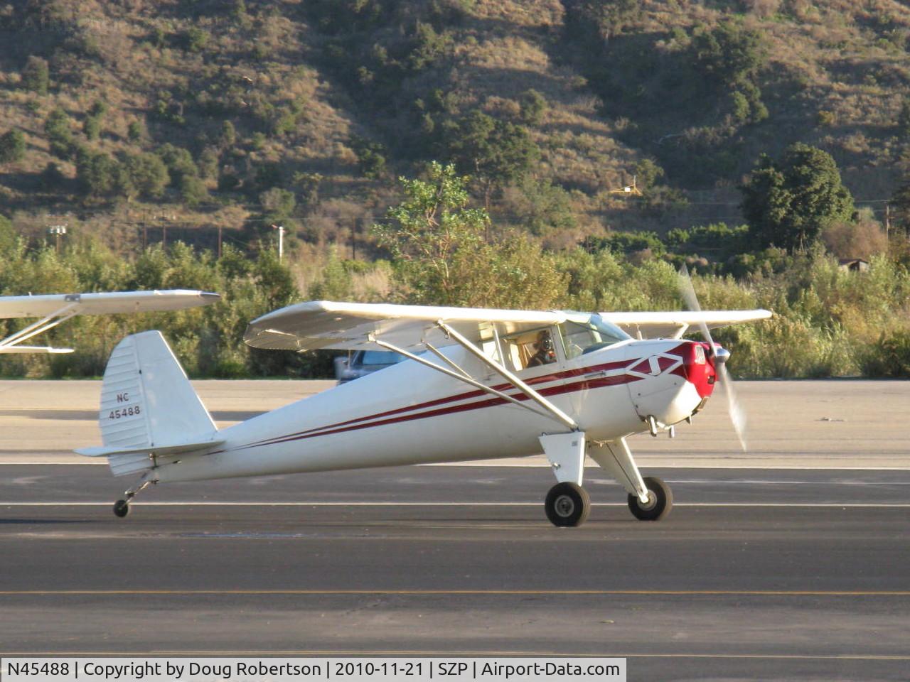 N45488, 1946 Luscombe 8A C/N 2015, 1946 Luscombe 8A, Continental A&C65 65 Hp, taxi