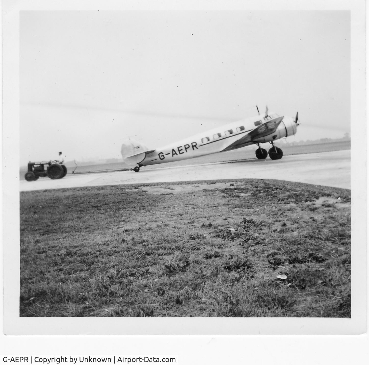 G-AEPR, Lockheed 10A Electra C/N 1083, Photo found in a Junk shop