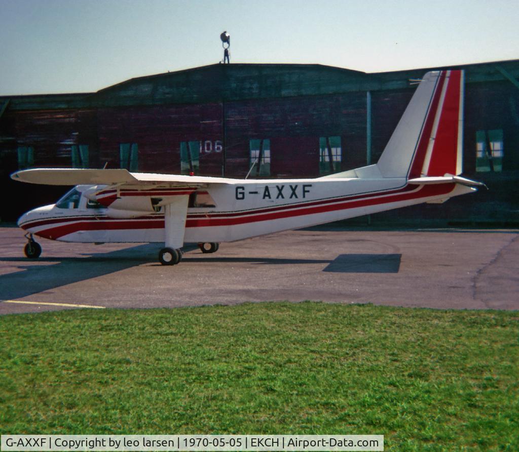 G-AXXF, 1970 Britten-Norman BN-2A Islander C/N 134, Taxi at HG 106 CPH South