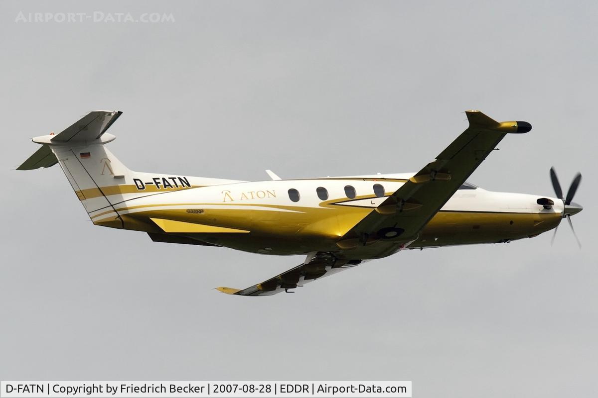 D-FATN, 2007 Pilatus PC-12/47 C/N 788, departure via RW09