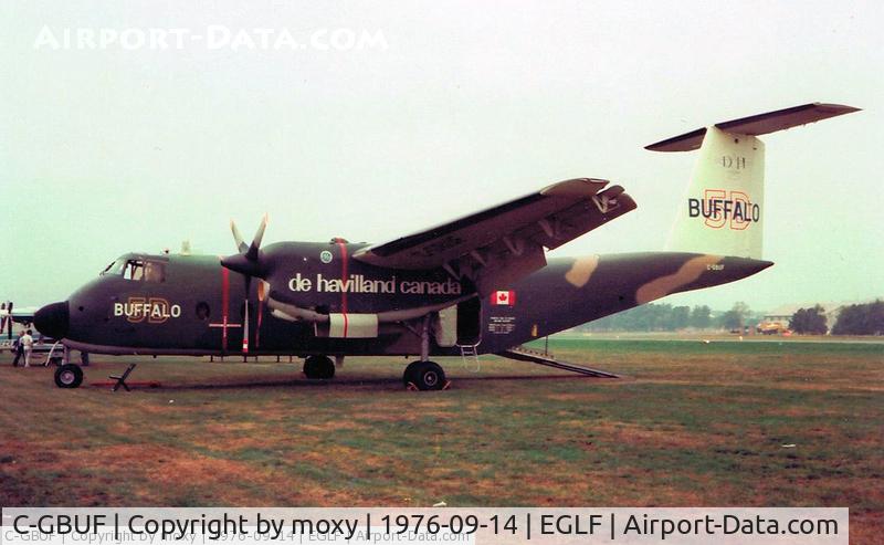 C-GBUF, 1972 De Havilland Canada DHC-5D Buffalo C/N 60, DHC-5D Buffalo at Farnborough Air Show 1976