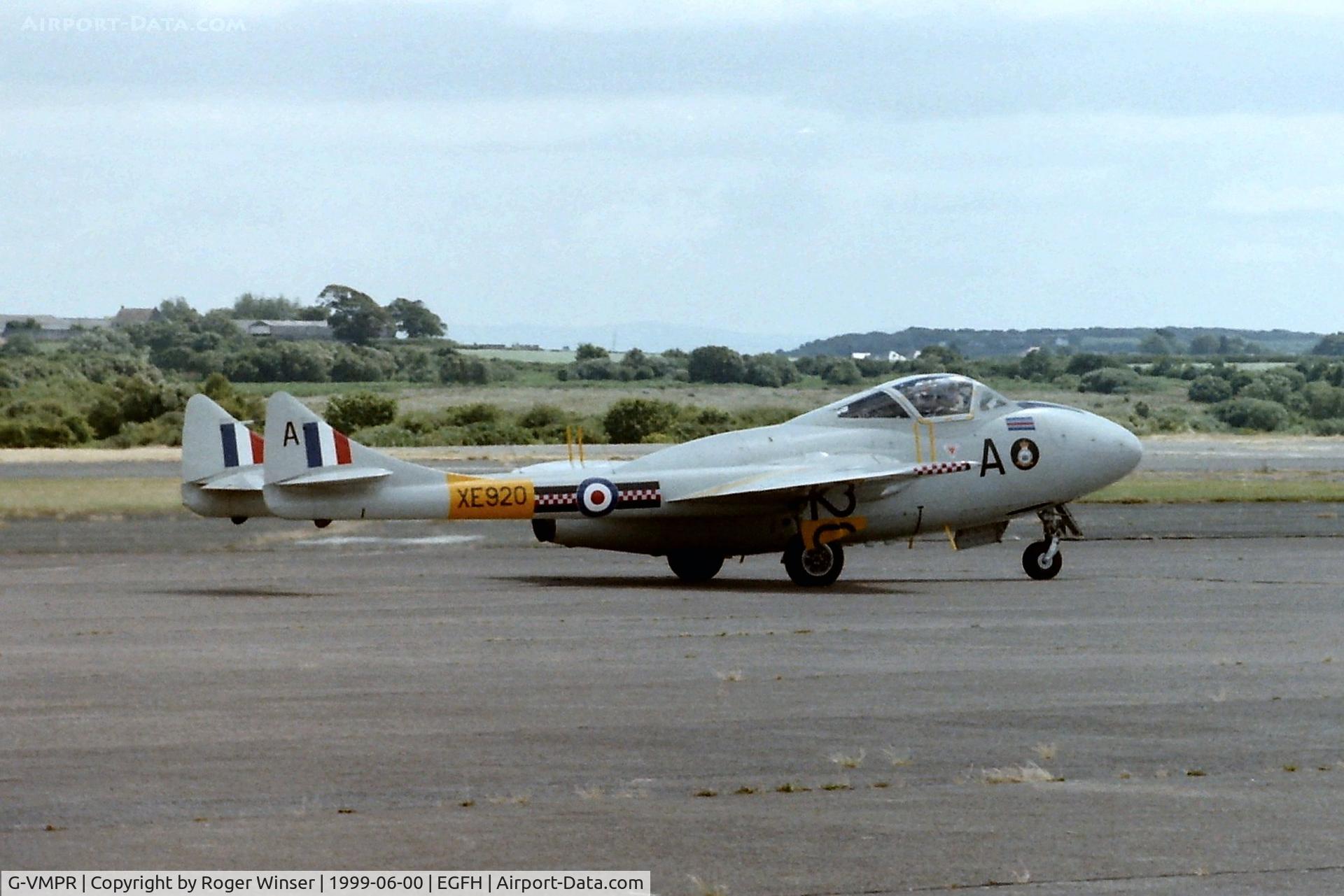 G-VMPR, 1955 De Havilland DH-115 Vampire T.11 C/N 15621, DHA's Vampire T.11 XE920 
