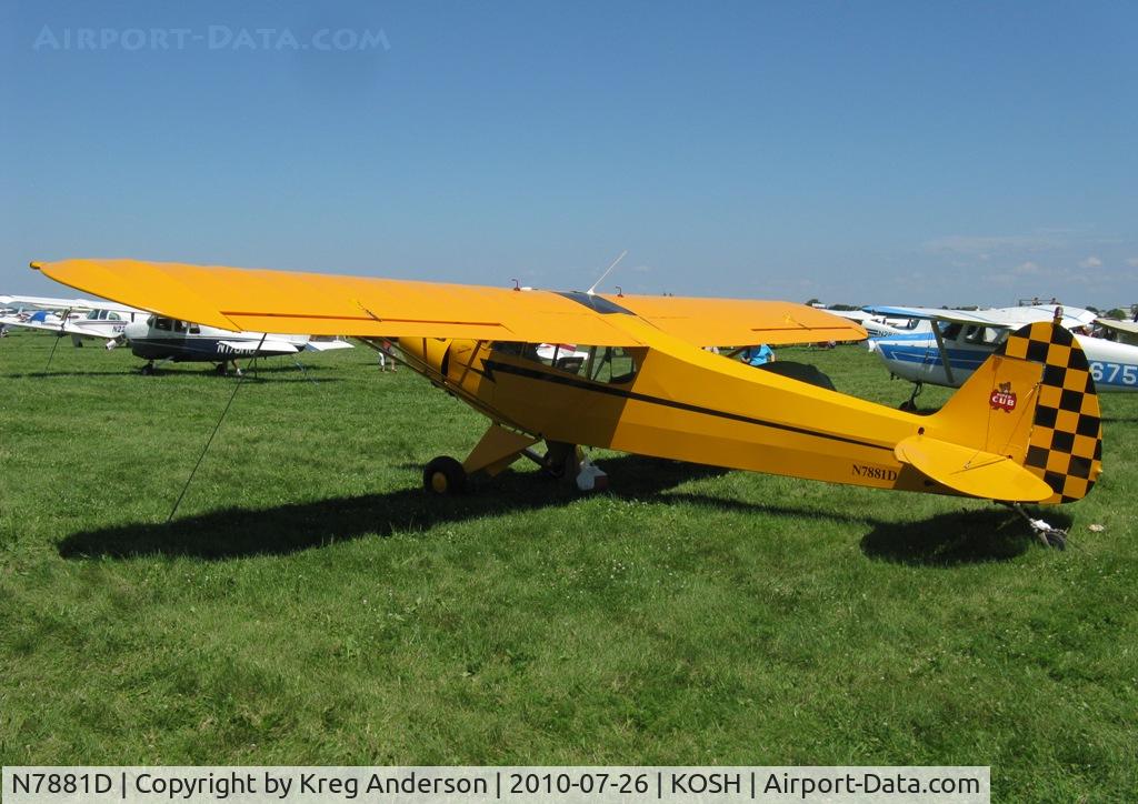 N7881D, 1957 Piper PA-18 C/N 18-6041, EAA AirVenture 2010