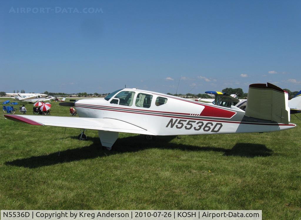 N5536D, 1957 Beech H35 Bonanza C/N D-5086, EAA AirVenture 2010