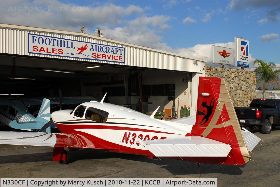N330CF, 2007 Mooney M20TN Acclaim C/N 31-0067, Parked at Foothill Aircraft.