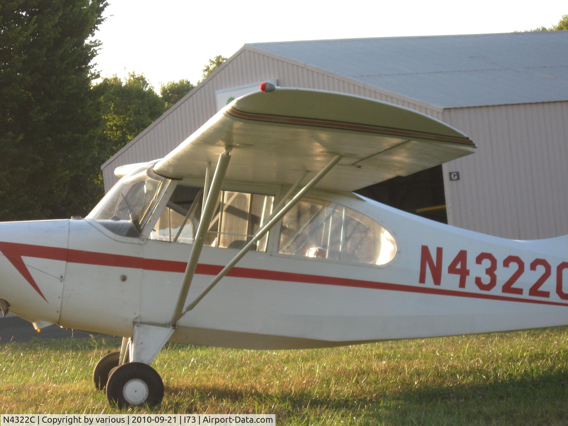 N4322C, 1955 Champion 7EC C/N 7EC-327, This and three taken Sept 21 Moraine Airpark OH follow.  Use at your discretion in publishing.