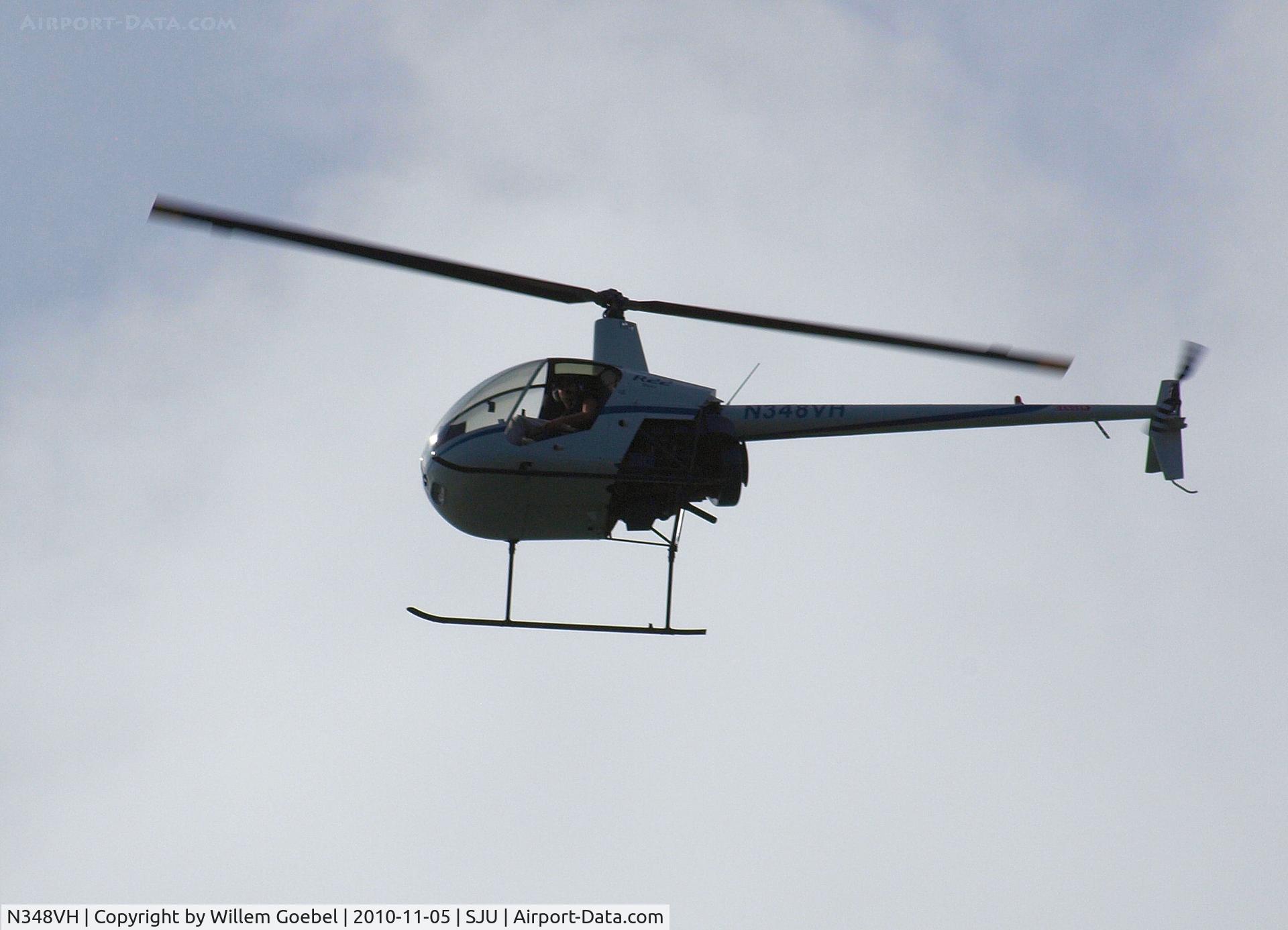 N348VH, 1992 Robinson R22 BETA C/N 2258, Roundtrip across the habour of San Juan