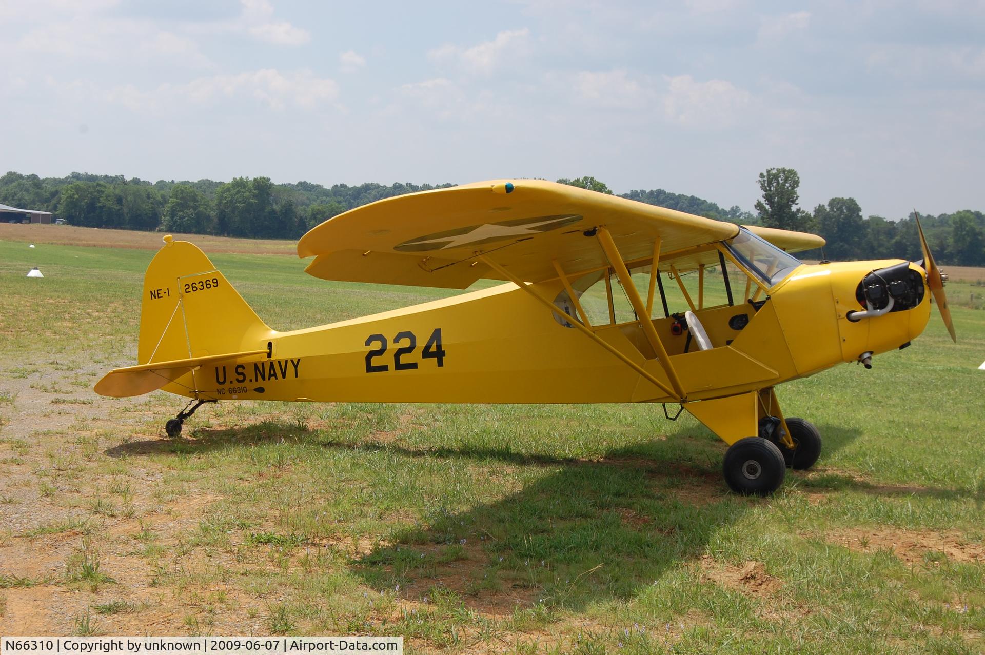 N66310, 1942 Piper J3C-65   NE-1 Cub C/N 8277-4, 1942  NE-1